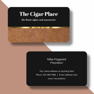 Elegantes Zigarren-Design Visitenkarte