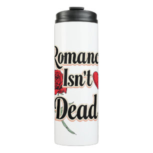Elegantes Zitat für hoffnungslose Romantiker Thermosbecher