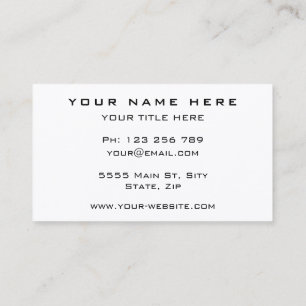 Elegantes Zwei-Farben-Business-Logo - Orange und W Visitenkarte