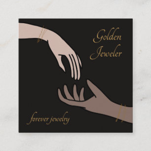 Eleganto Forever Permanent Juwelry Quadratische Visitenkarte