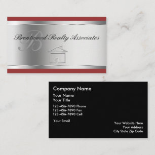 Élégants Cartes de visite immobiliers