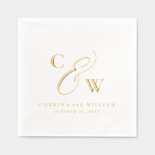 Élégants considérants simples noms date mariage