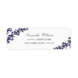 Élégants Étiquettes de adresse de lavande