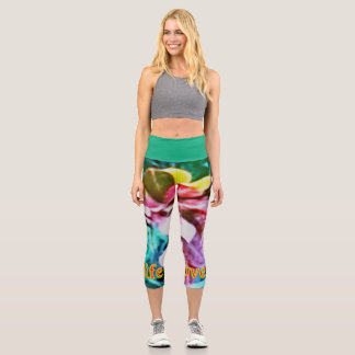 Élégants leggings Capri floraux pour femmes – Styl