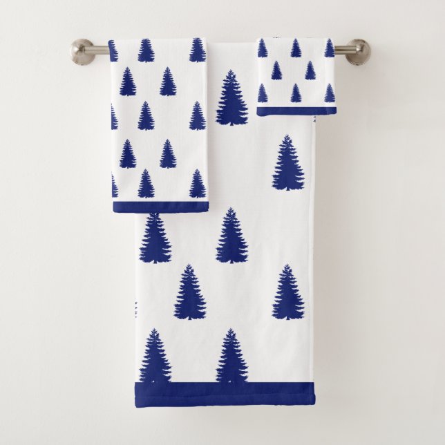 Élégants sapins de Noël simples et modernes (En situation)