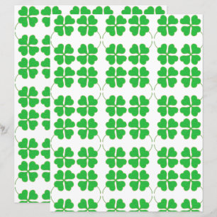 Élégants Shamrocks découpés en papier de scrapbook