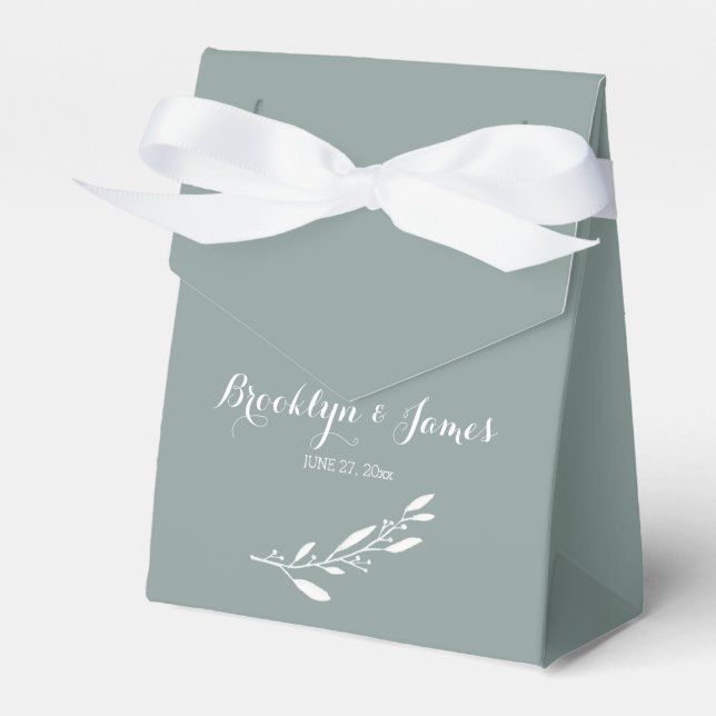 Elegantsage Gastgeschenk Hochzeit Box Zelt Geschenkschachtel (Vorderseite)