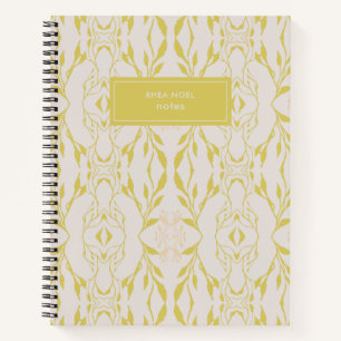 Elegantsage Green Botanical Personalisiert Notizbuch