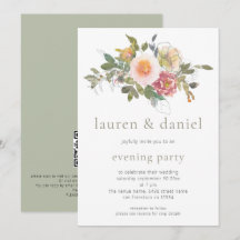 Elegantsage Green Floral Bouquet Abend QR Code