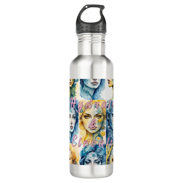 Eleganz 1 Wasserflasche Typ 1 Edelstahlflasche (Vorderseite)