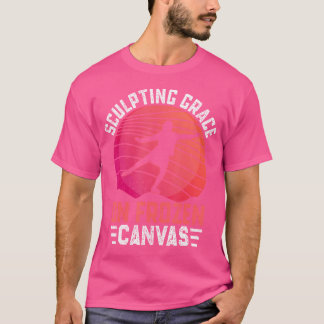Eleganz auf gefrorener Leinwand: Eiskunstlauf T-Shirt