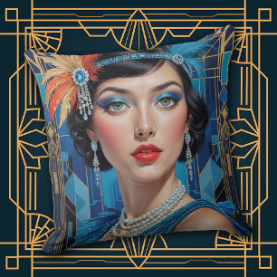Eleganz der Cocktailbars der 1920er Jahre, Flapper Kissen