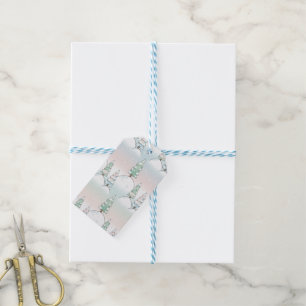 Eleganz des gefrorenen Waldes, Winterbaum-Designs Geschenkanhänger