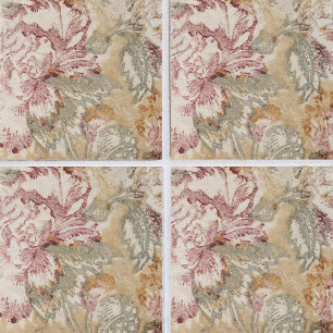Eleganz entfesselt: Vintage-Blumenkeramikfliese Fliese