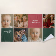 Eleganz Familien Fotos Collagen Frohe Weihnachten