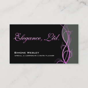 Eleganz-Gala-Ereignis-Planer-Koordinator Visitenkarte