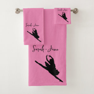 Eleganz im Ballett-Handtuch-Set Badhandtuch Set