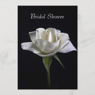 Eleganz im Weißen Brautparty Einladung