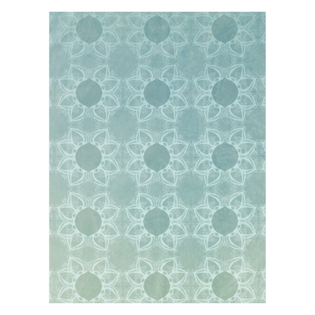 Eleganz in aquamarinem tischdecke (Vorderseite)