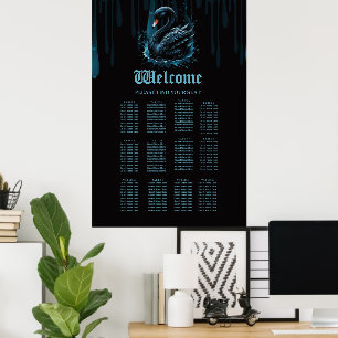 Eleganz in Bewegung, der schwarze Schwan, Poster