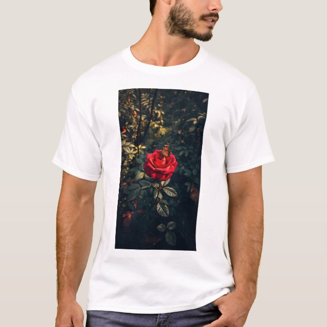 Eleganz in Blüte T-Shirt (Vorderseite)