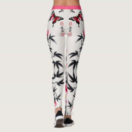 Eleganz in Blüten: Florale Harmonie gedruckt Leggings