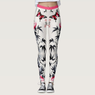 Eleganz in Blüten: Florale Harmonie gedruckt Leggings