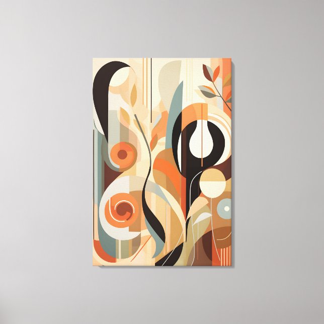Eleganz in Einfachheit: Minimalistische Kunst erku Leinwanddruck (Vorderseite)