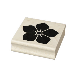 Eleganz in jedem Petal: 桔 梗 T - Shirt Blossom Gummistempel
