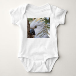 Eleganz in Weiß: Das majestätische Aussie Cockatoo Baby Strampler