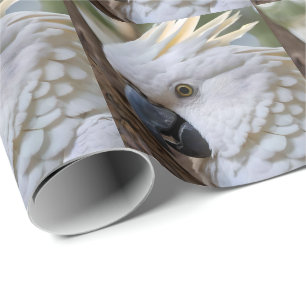 Eleganz in Weiß: Das majestätische Aussie Cockatoo Geschenkpapier