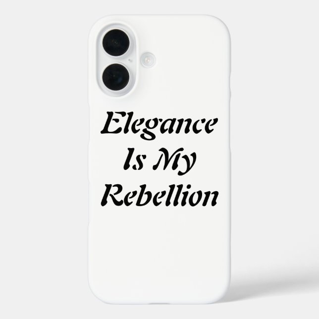 Eleganz iPhone 16 Hülle (Rückseite)