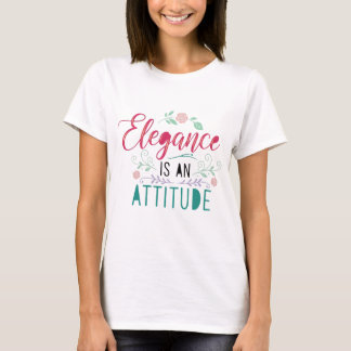 Eleganz ist Einstellung – Stylisches Mädchen T-Shi T-Shirt