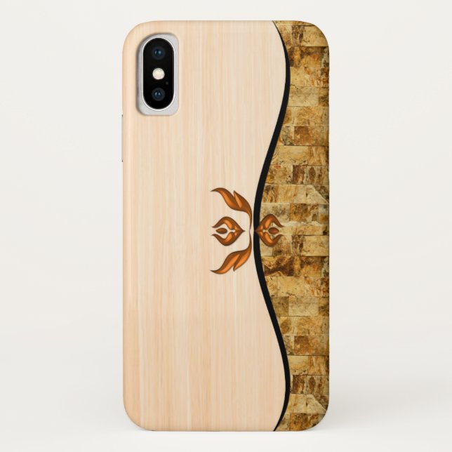 Eleganz-Klassiker in Brown iPhone Fall Case-Mate iPhone Hülle (Rückseite)