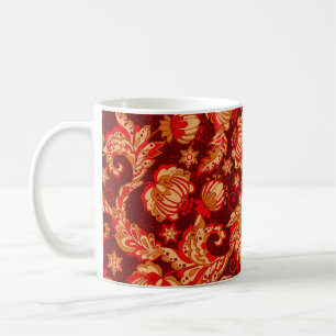 Eleganz, nahtlos mit ethnischen Blume, vin Kaffeetasse