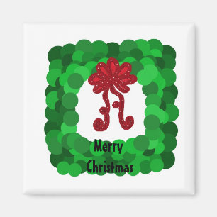 Eleganza Green Christmas Kranz Magnet