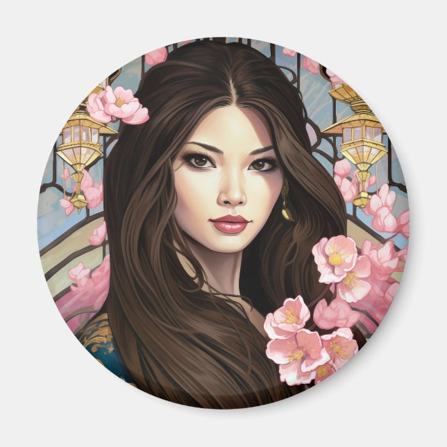 Eleganzblüten Magnet (Vorne)