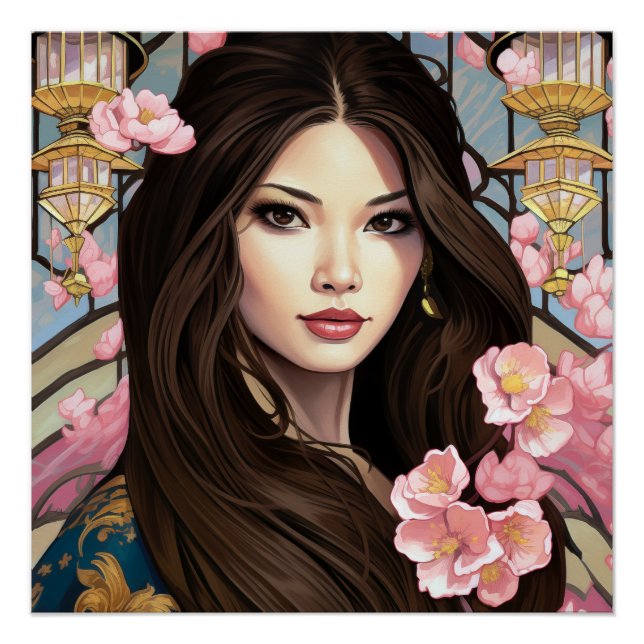 Eleganzblüten Poster (Vorderseite)