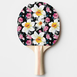 Eleganzmuster mit Narzissen-Blumen Tischtennis Schläger