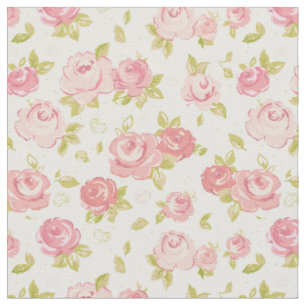 Eleganztapetenmuster von rosa Rosen 3 Stoff