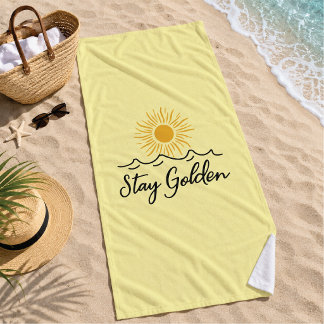 ElegaStay Golden Strandtuch – Weich, Stylisch & So