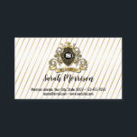Elegenat Gold Monagram Fashionische Visitenkarte<br><div class="desc">Elegenat Gold Monagram Fashionierte Visitenkarte</div>