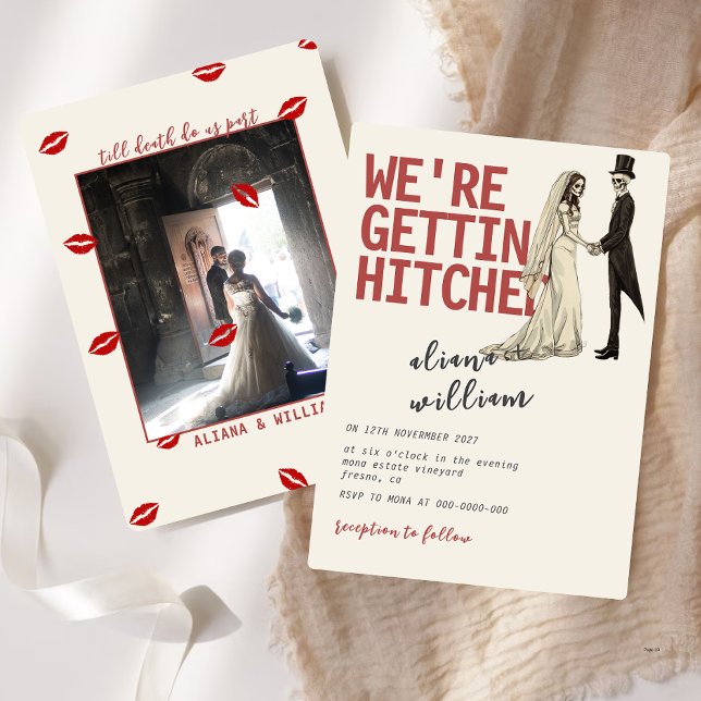 Elegent Bold Gothic Wedding Einladung (Von Creator hochgeladen)