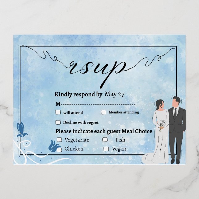 Elegent Tullip Bloral Einladung Post Card (Vorderseite)
