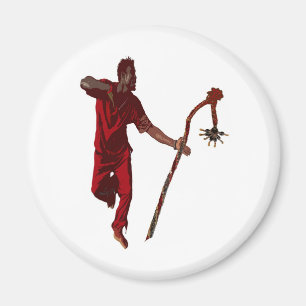 ELEGGUA DANCING BY LIZ LOZ MAGNET