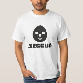Eleggua, schwarz auf weiß T-Shirt