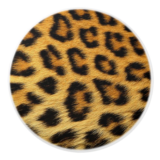 Elegnat Leopard Fur Skin - Rich Luxury Mode Keramikknauf (Vorderseite)