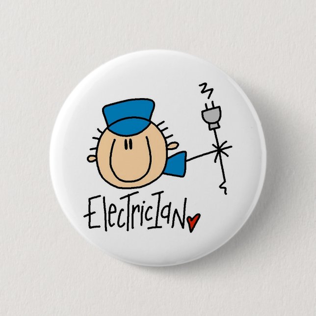 Elektriker Button (Vorderseite)