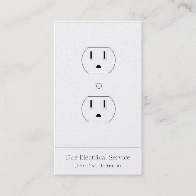 Elektriker/elektrischer Visitenkarte (Vorderseite)