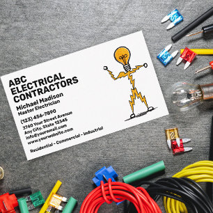 Elektriker Elektroinstallateur Visitenkarte